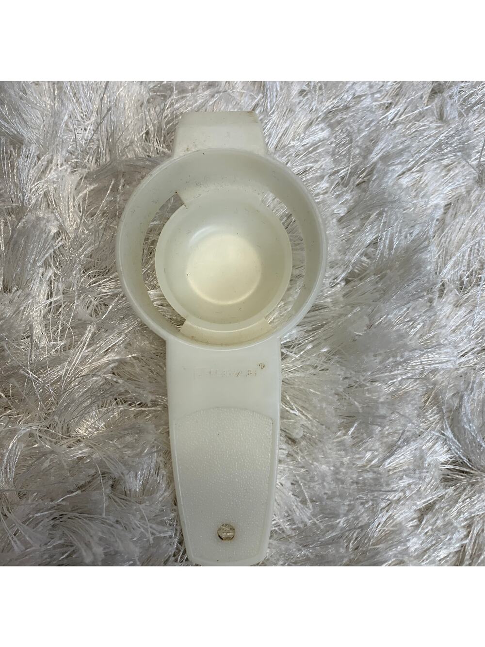 Tupperware Egg Separator White Vintage Plastic